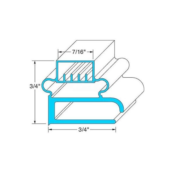 Door Gasket 23-1/8" x 59-1/4" For Delfield, DEL1702009
